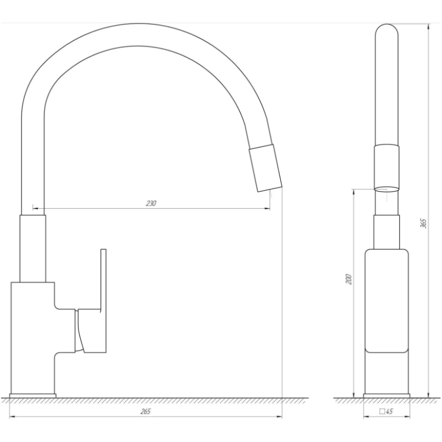 Смеситель для кухни Globus Lux Milano GLM-203LR-2-ARENA - фото 4