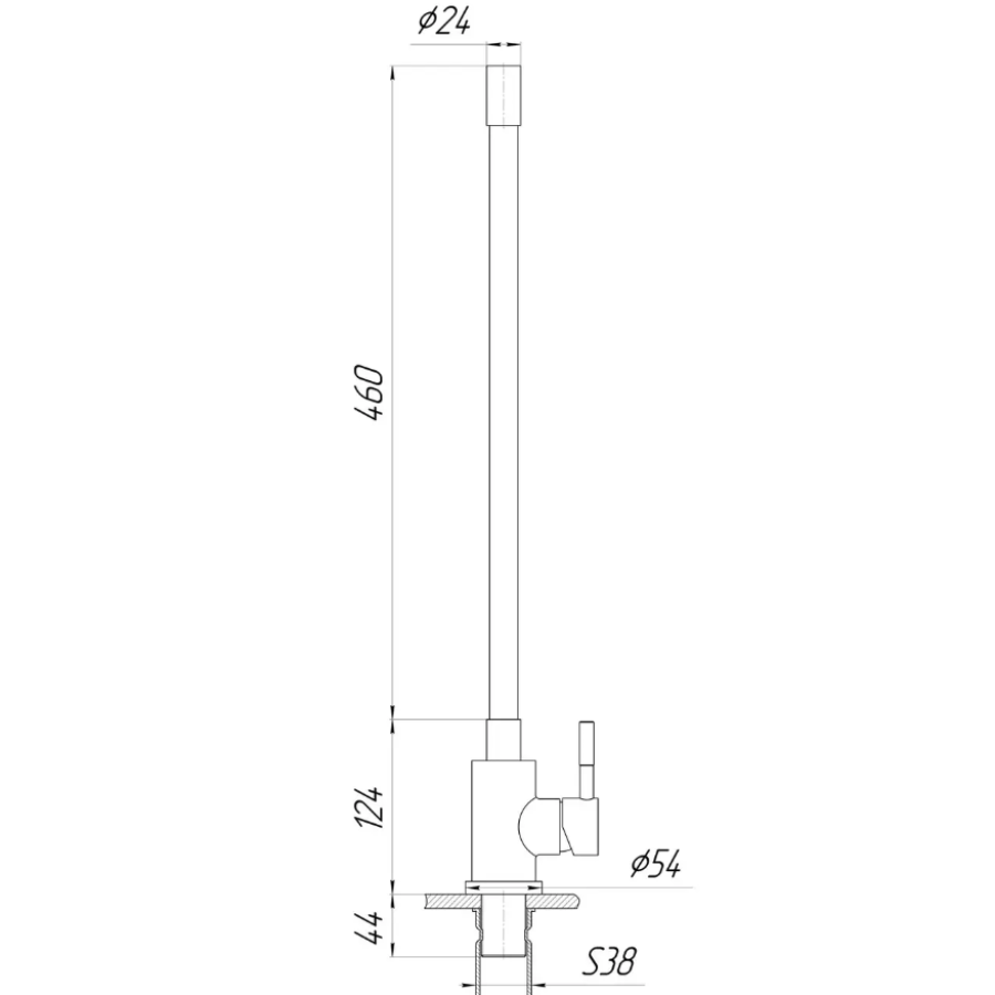 Змішувач для кухні Globus Lux Alpen SBT1-203SB-GP - фото 6