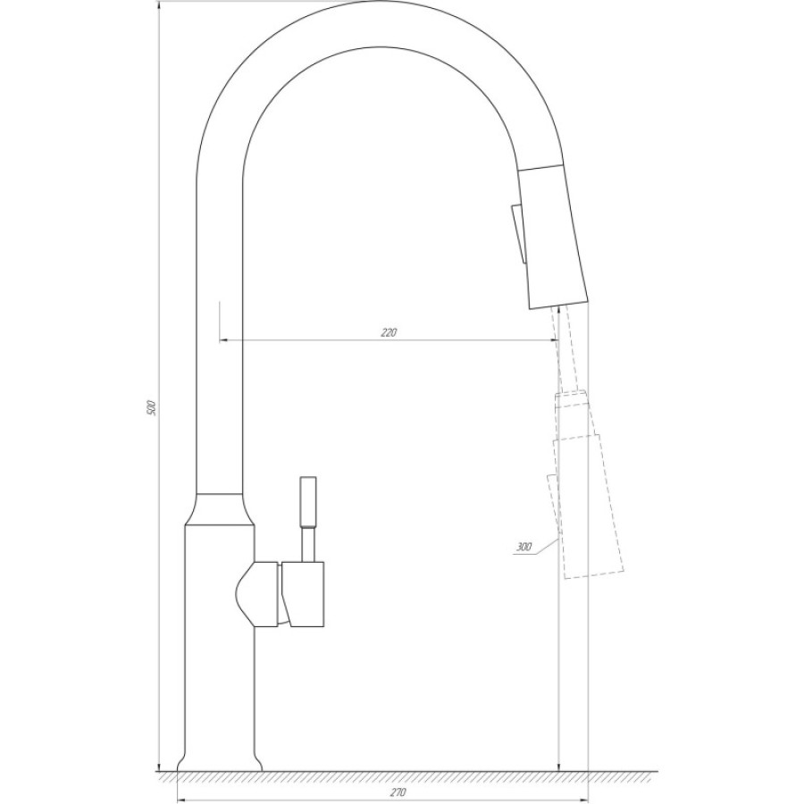 Смеситель для кухни Globus lux Alpen SBT1-2033-GP - фото 7