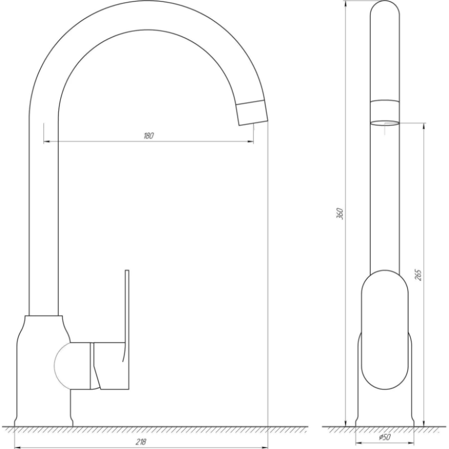 Смеситель для кухни Globus lux DOLLY GLD-0203LA-B01 - фото 5