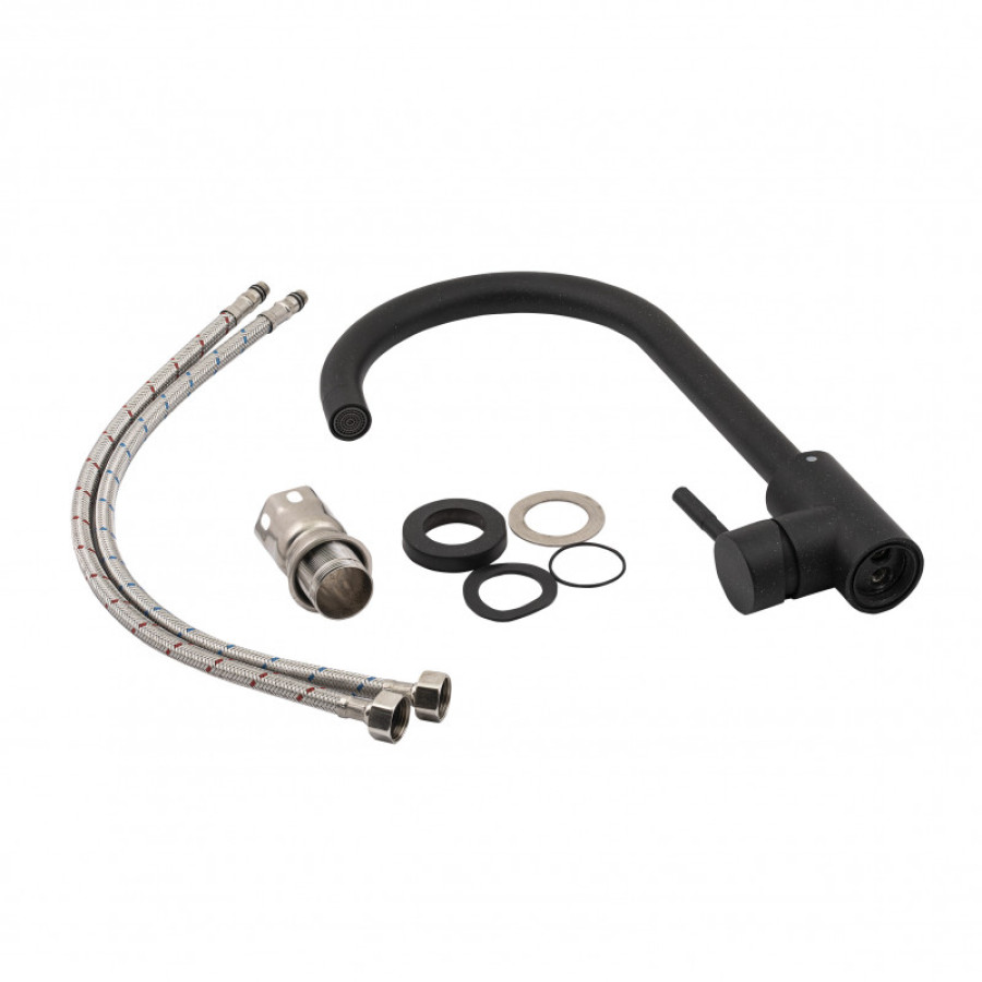Змішувач для кухні Lidz Aria 015F (k35) (12 32 015F-8) Black - фото 6