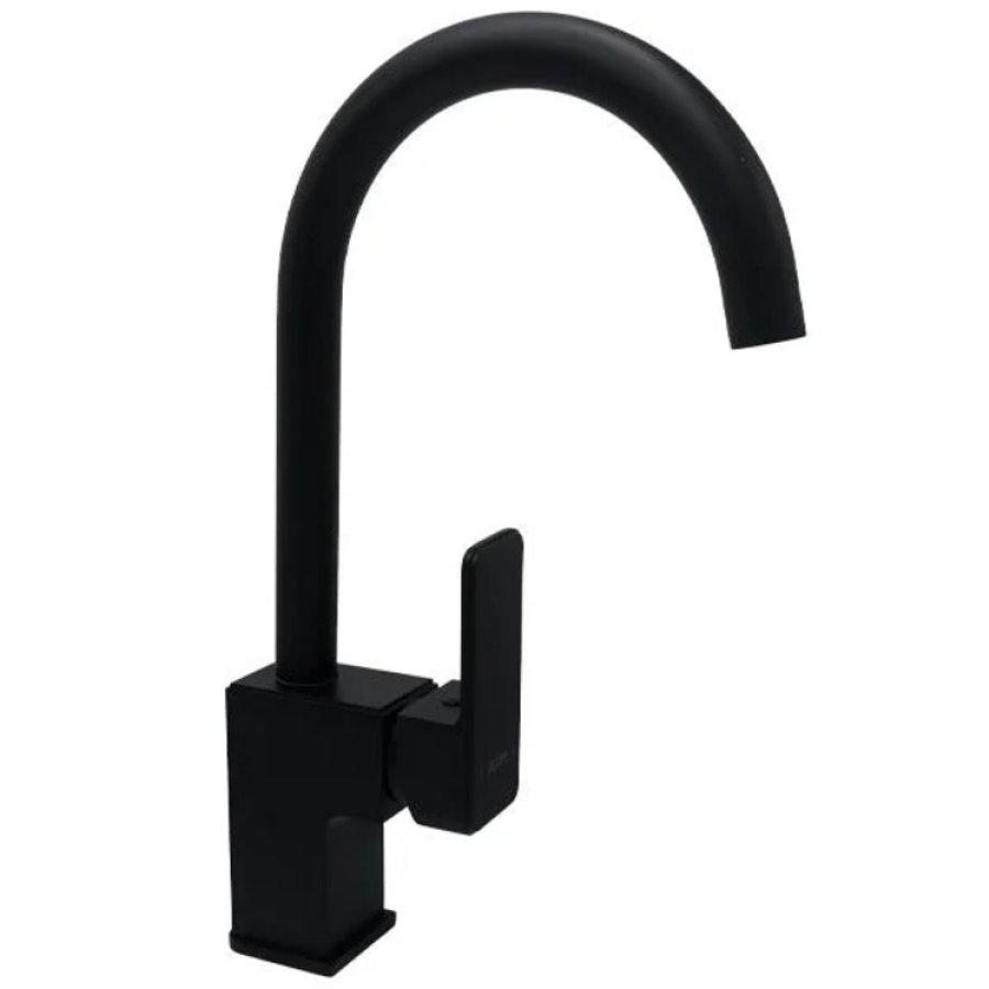 Змішувач для мийки, латунь чорний матовий AIM DG00750 matte black - фото 2