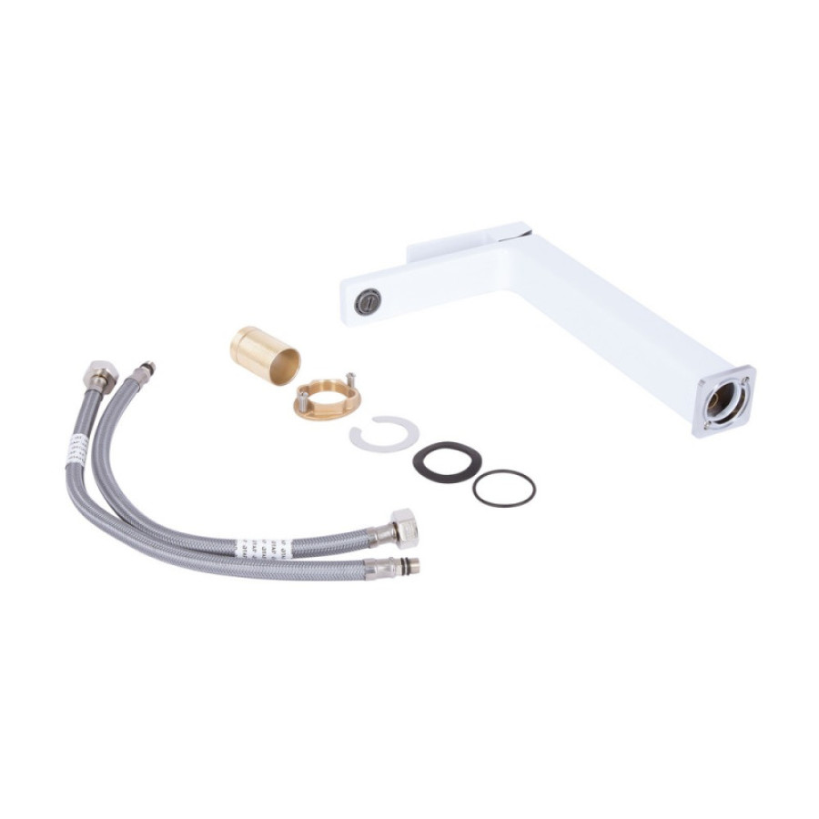 Смеситель для раковины Qtap Gemini высокий QTGEM269CRW45679 Chrome/White - фото 3