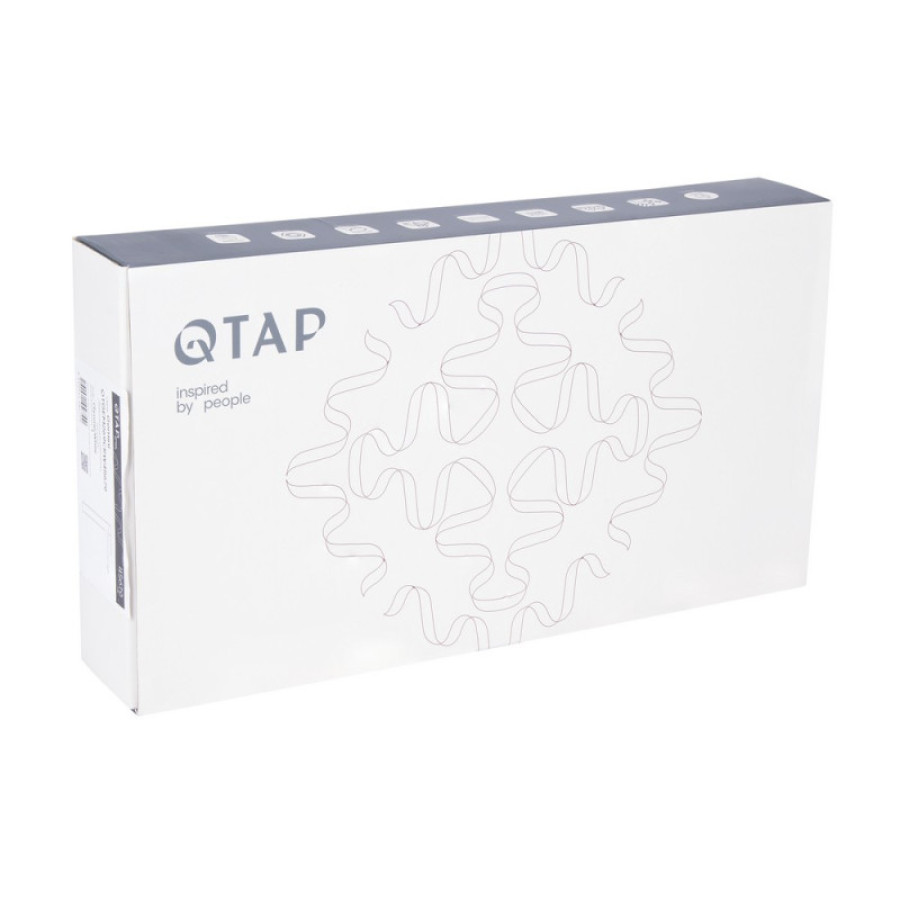 Смеситель для раковины Qtap Gemini высокий QTGEM269CRW45679 Chrome/White - фото 6