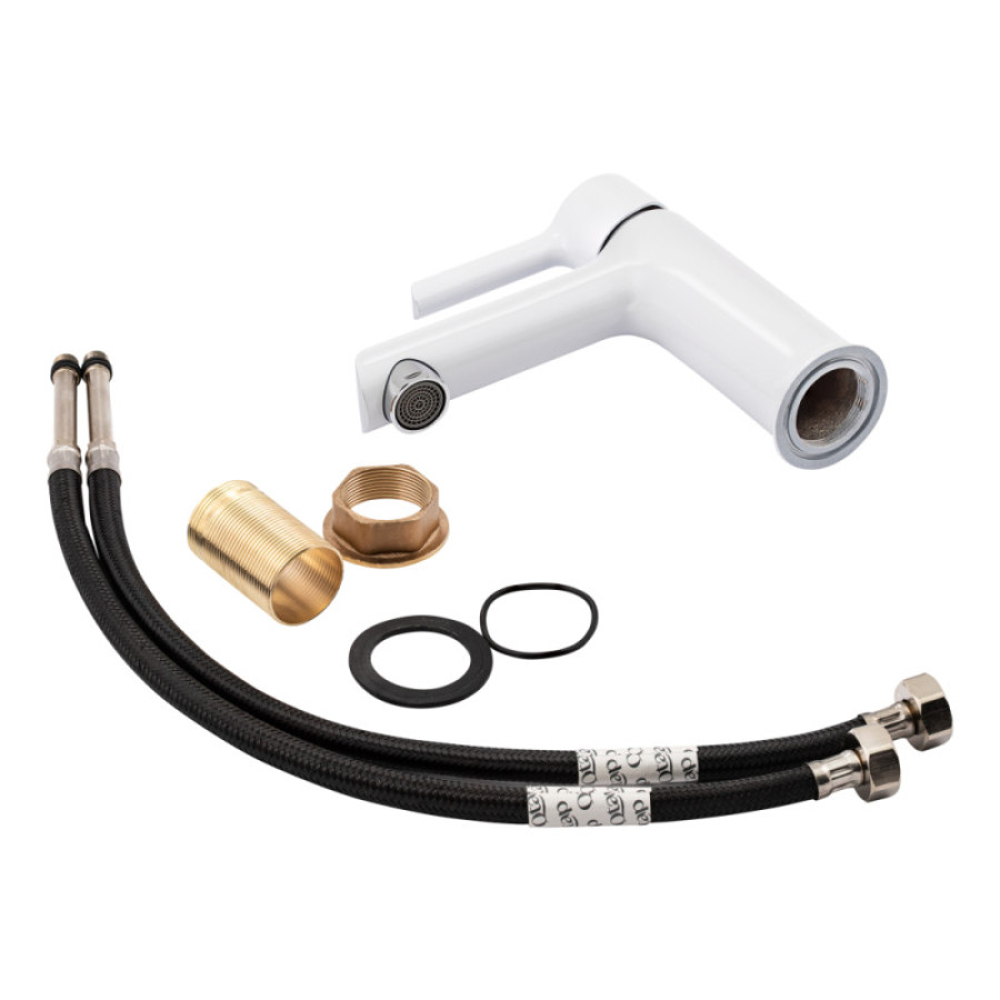 Смеситель для раковины Qtap Grand QTGRAWCR001F White - фото 5