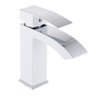 Смеситель для раковины Qtap Swan Cascada, Chrome/White (k35) QTSWA270CRW45568