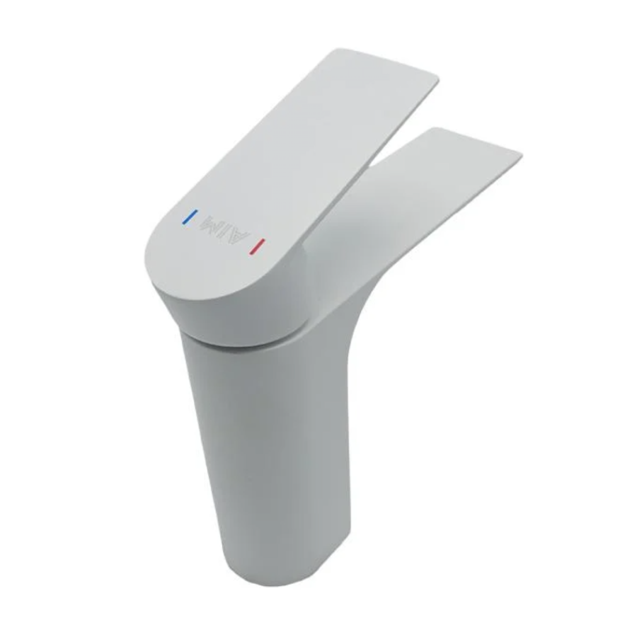 Змішувач для раковини, латунь білий AIM DG01110 frosted white - фото 4
