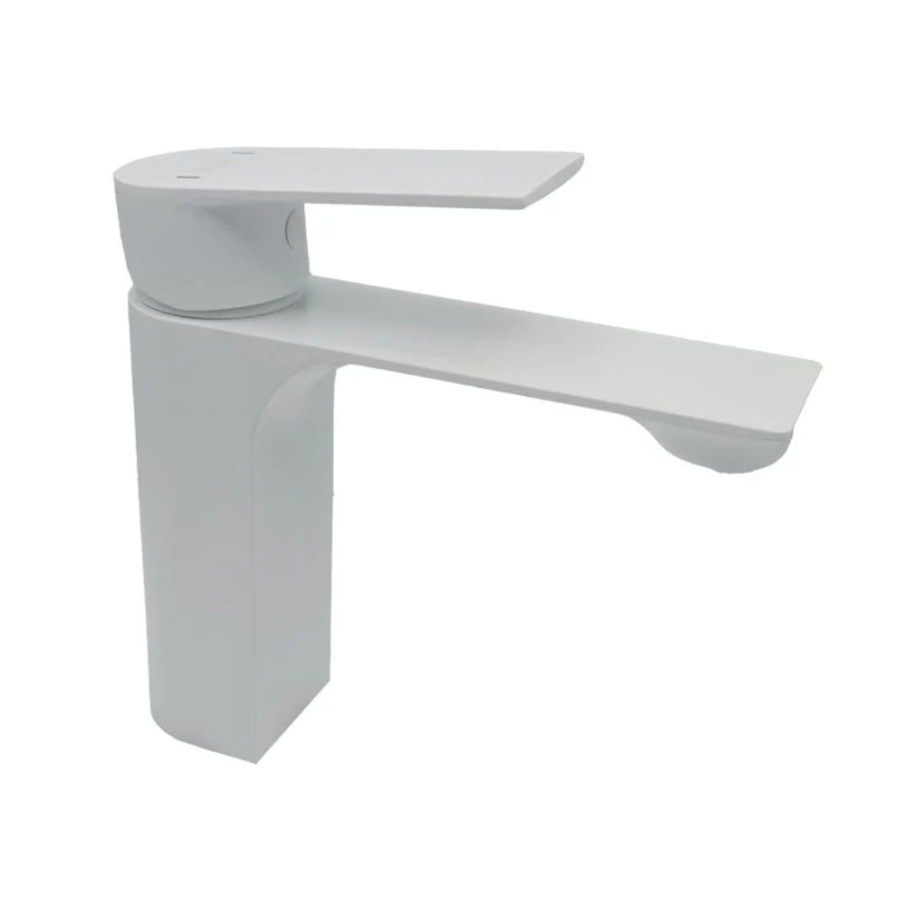 Змішувач для раковини, латунь білий AIM DG01110 frosted white - фото 1