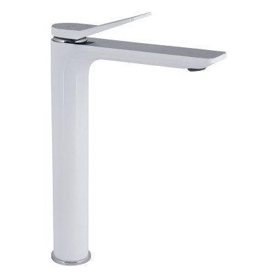 Смеситель для раковины высокий Qtap Presto, Chrome/White (k35) QTPRE269CRW45577