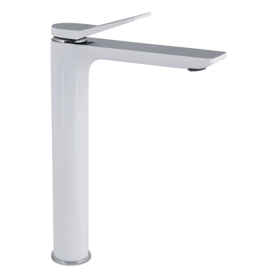 Смеситель для раковины высокий Qtap Presto, Chrome/White (k35) QTPRE269CRW45577 - фото 1