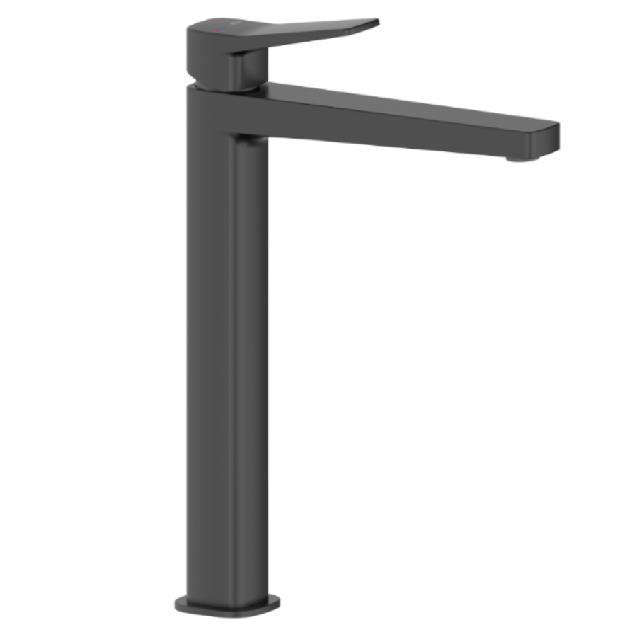 Змішувач для умивальника настільний, в к-ті сифон click-clack, BLACK 4522-712-81 MALAGA  - фото 1