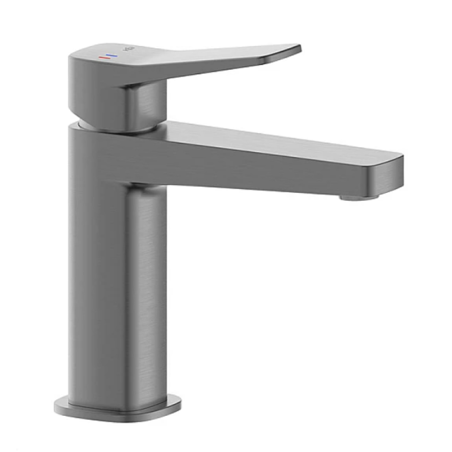 Змішувач для умивальника настільний, в к-ті сифон click-clack, PVD GUN METAL GREY 4522-815-61 MALAGA  - фото 1