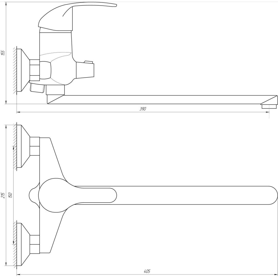 Змішувач для ванни Domini Accent DAC-208 - фото 4