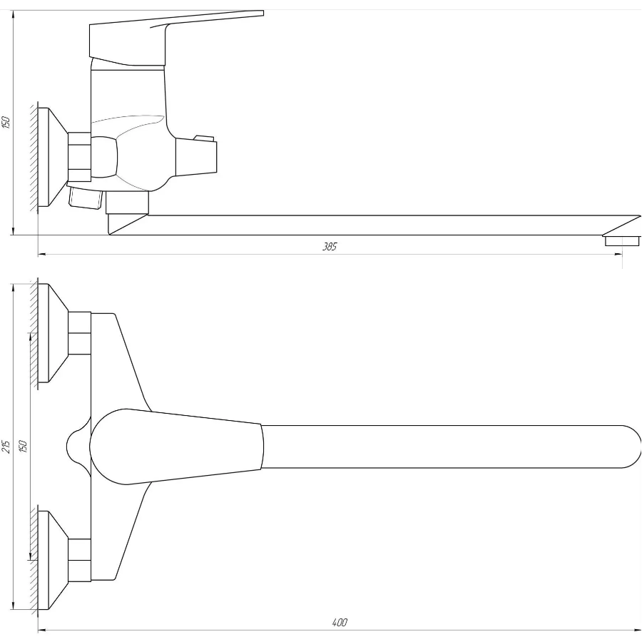 Змішувач для ванни Domini Accent DBC-208 - фото 5