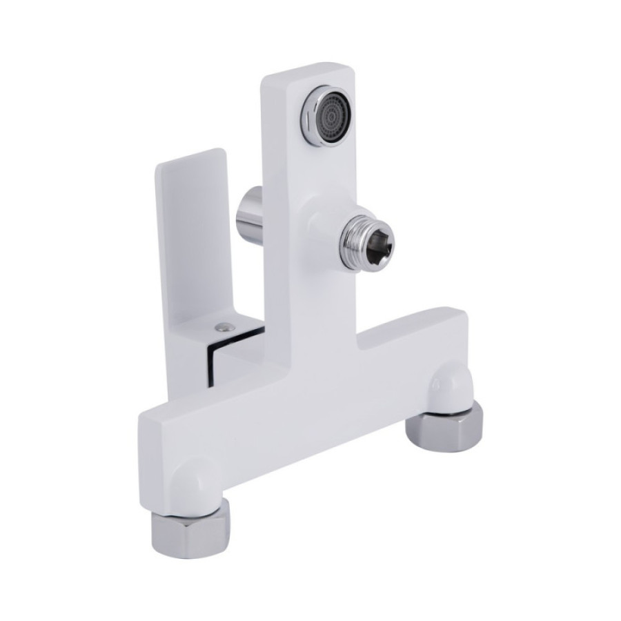 Змішувач для ванни Qtap Gemini, Chrome/White (k35) з душовим гарнітуром QTGEM259CRW45683 - фото 4
