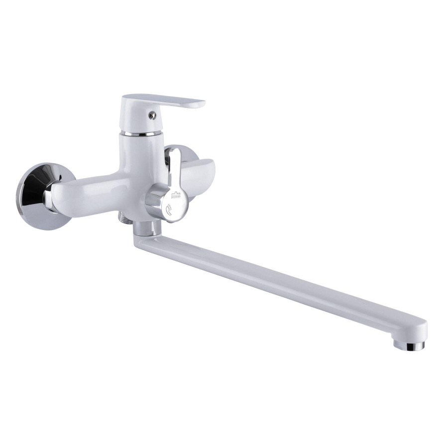 Змішувач для ванни Globus Lux Laguna GLA-0208-7- White Euro - фото 1
