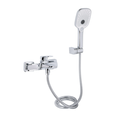 Смеситель для ванны Qtap Tern, Chrome (k30) с душевым гарнитуром QTTER259CRM47586