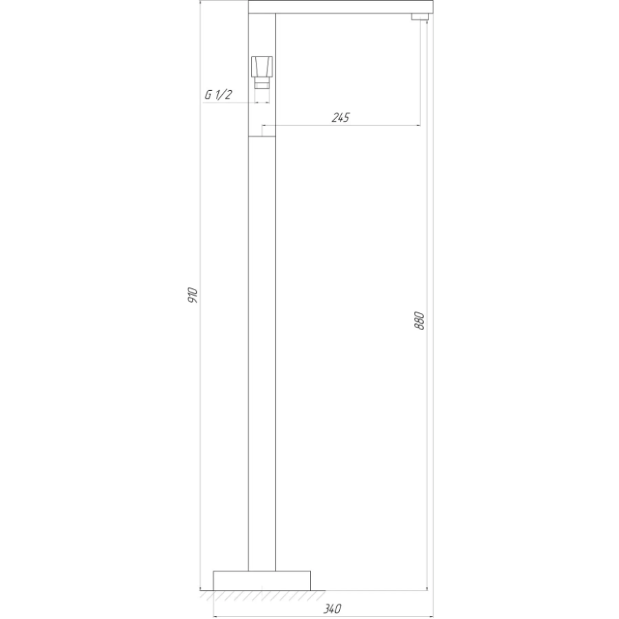 Змішувач для ванни Topaz Odiss To 18113-H66-BL - фото 6