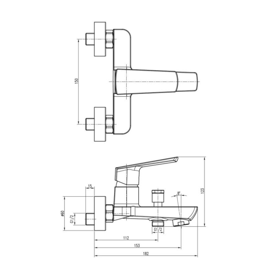 Змішувач для ванни Topaz Lexi TL 21101-H57-0 - фото 5