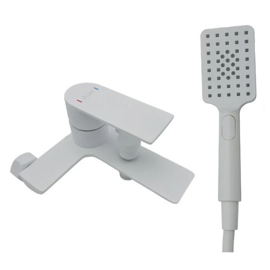 Змішувач для ванни, латунь білий AIM DG1130 frosted white - фото 1