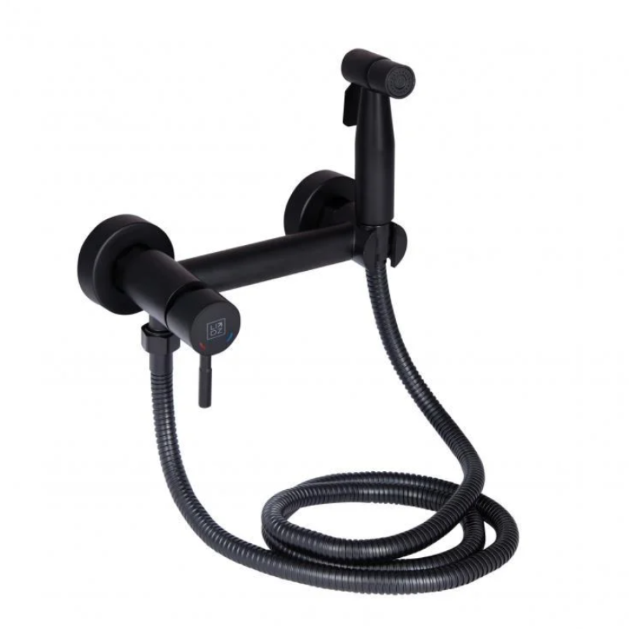 Смеситель гигиенический Lidz Aria 02O-BES, Black (k35) - фото 1