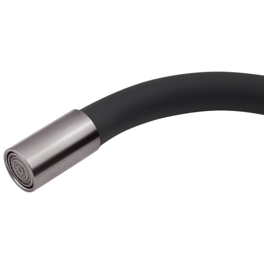 Смеситель кухня катридж Kroner нерж. KRP Edelstahl Klassisch-PVD035BLK - фото 3