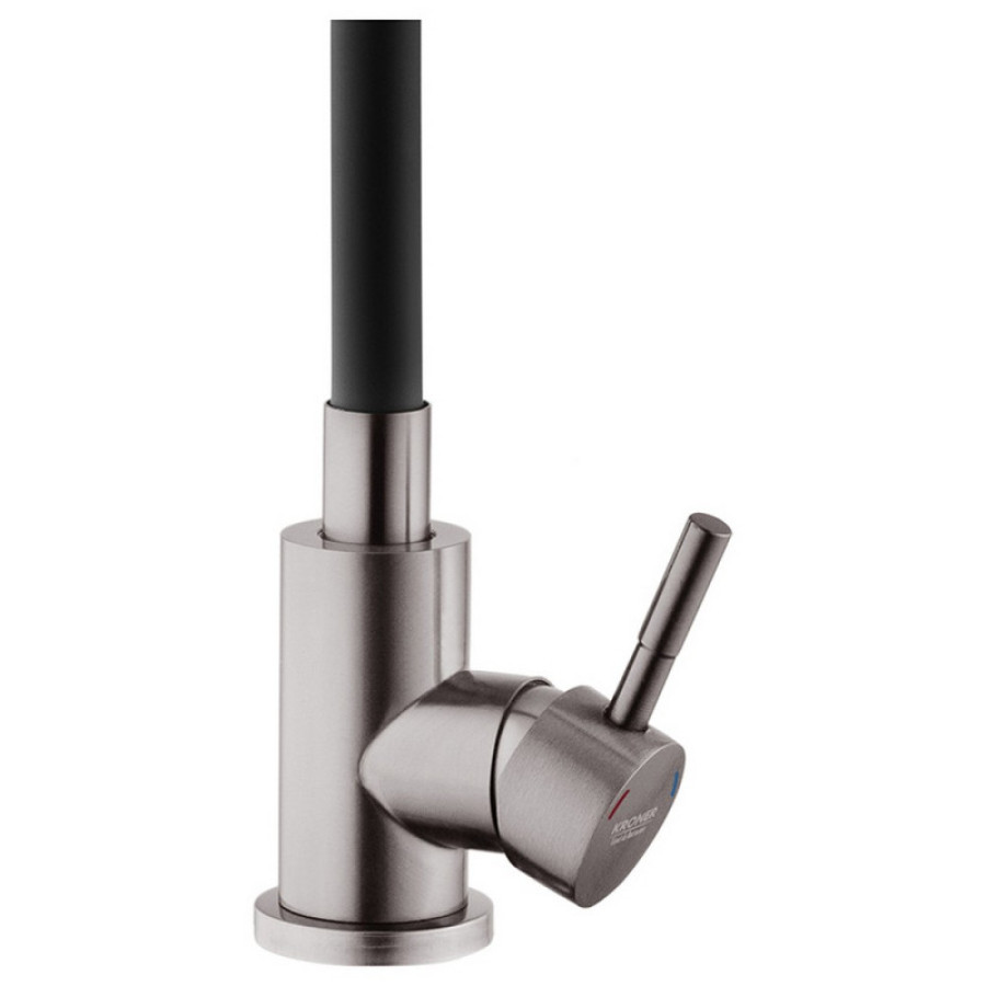 Смеситель кухня катридж Kroner нерж. KRP Edelstahl Klassisch-PVD035BLK - фото 5