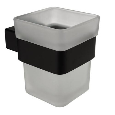 Стакан Devit City 1610160B с держателем черный матовый