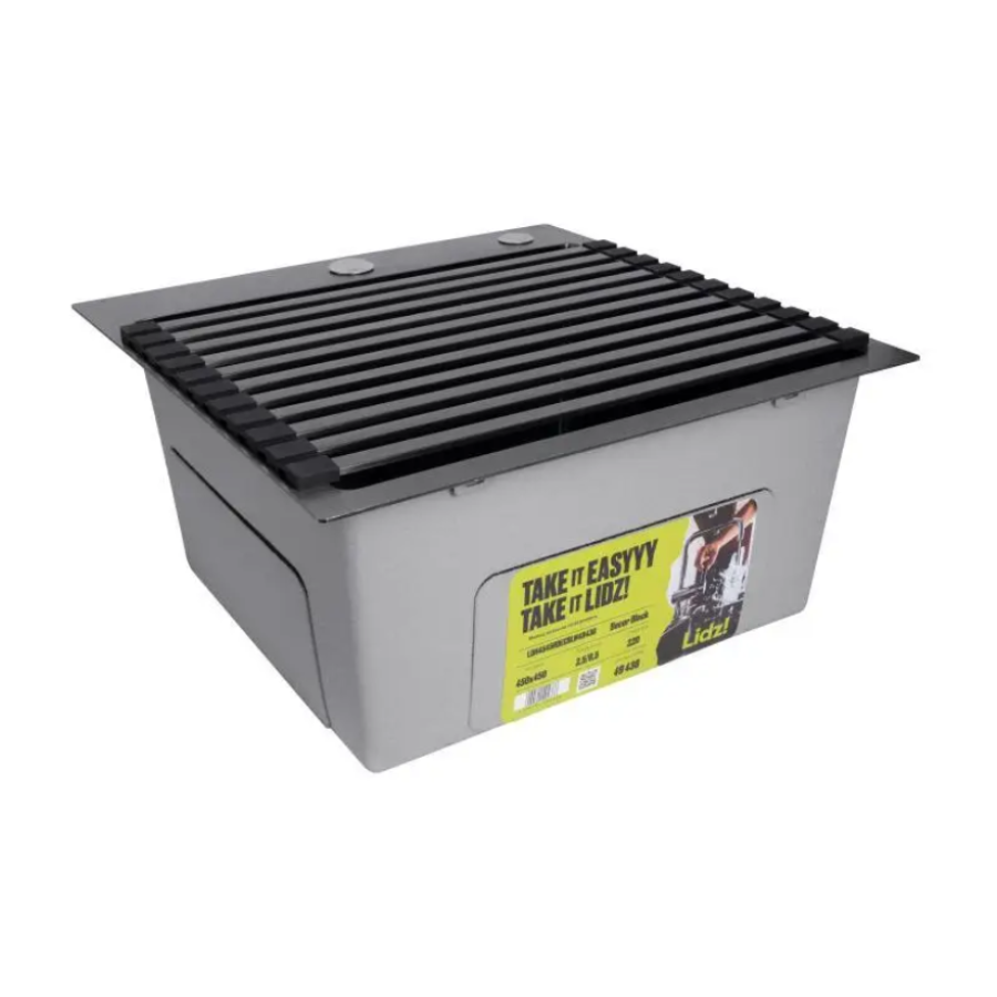 Сушарка на кухонну мийку Lidz Acsis LA14 Black, плоска основа, для посуду 430х300 мм LDACSLA14BLM497 - фото 5