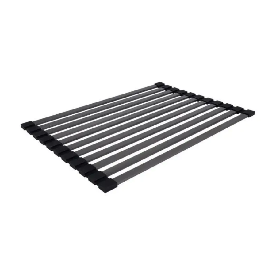 Сушарка на кухонну мийку Lidz Acsis LA14 Black, плоска основа, для посуду 430х300 мм LDACSLA14BLM497 - фото 1