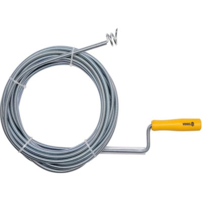 Трос пружинный для очистки канализационных труб 9 мм, 5м