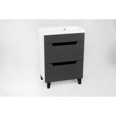 Тумба Brut Ш-2 под умывальник CERS 70 (серая)