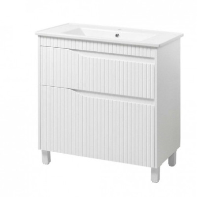 Тумба VIVACE белый глянец ТНБ-2 Д60 с умывальником "VIVACE"