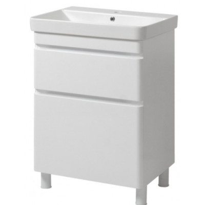Тумба VIVACE белый глянец ТНБ-2 Д60 с умывальником "VIVACE"