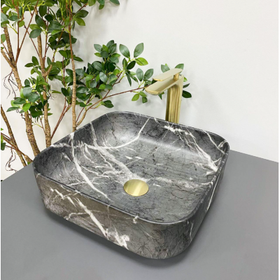Умывальник (раковина) VBI ALGHERO BLACK ONYX MATT накладной