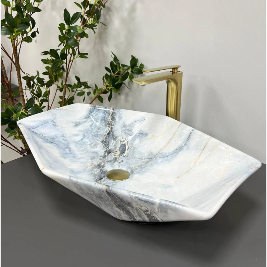 Умивальник (раковина) VBI VENEZIA GRANIT GLOSSY накладний - фото 1