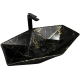 Умивальник (раковина) Vbi Venezia S Black Marble Matt накладний