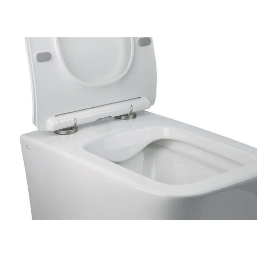 Унітаз Crow підвісний Rimless 520х360х290 мм з сидінням Slim Duroplast/ Soft-close - фото 3