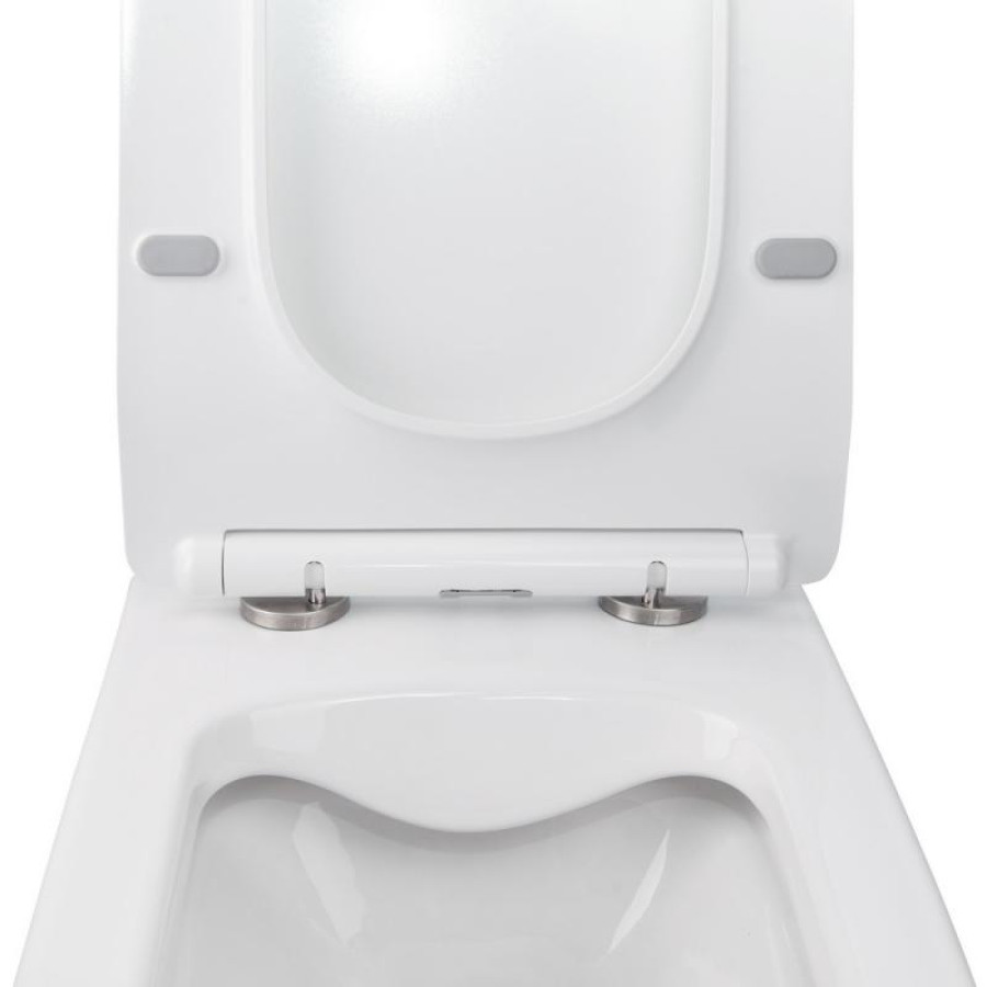 Унітаз Crow підвісний Rimless 520х360х290 мм з сидінням Slim Duroplast/ Soft-close - фото 4
