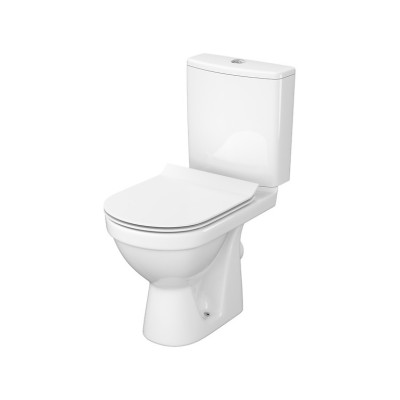 Унитаз-компакт Cersanit Zip 781 SimpleOn 011 3/5 л с дюропластовым сиденьем SLIM с плавным закрыванием