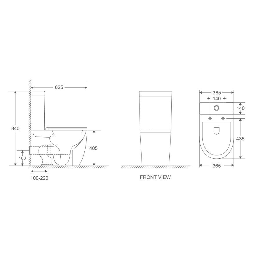 Унитаз-компакт DFL0460211W Flow 625x385x840 mm с крышкой soft-close, Vortex Flush, белый глянец - фото 3