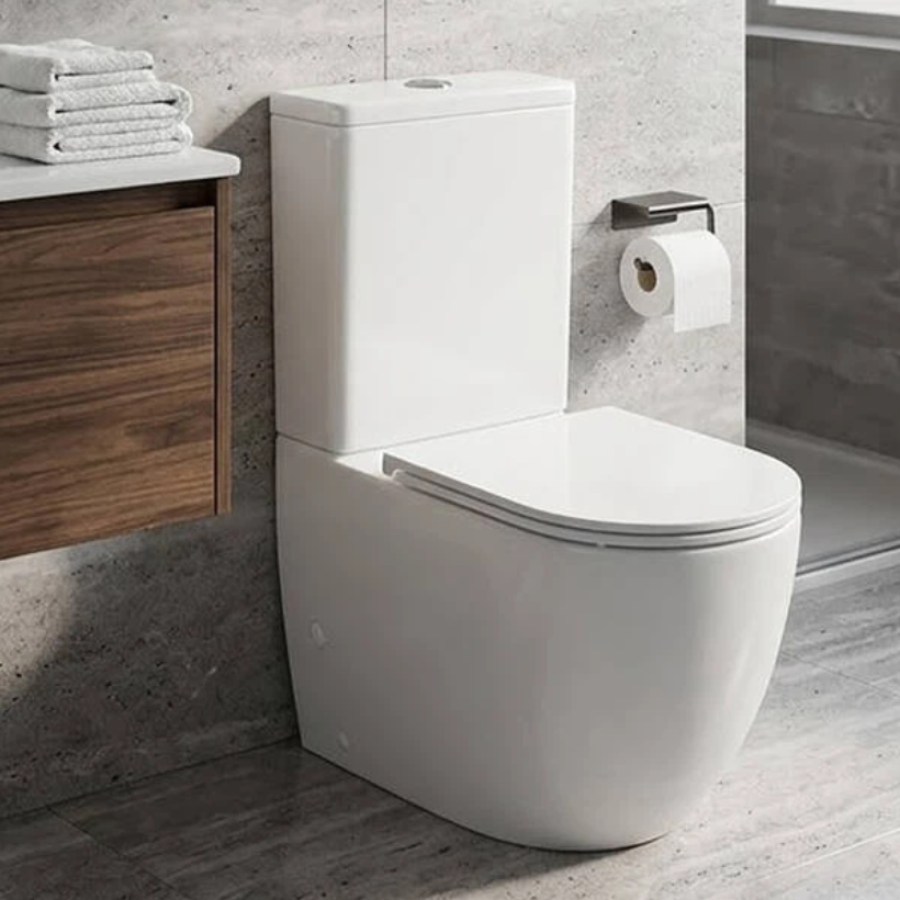 Унитаз-компакт DFL0460211W Flow 625x385x840 mm с крышкой soft-close, Vortex Flush, белый глянец - фото 1