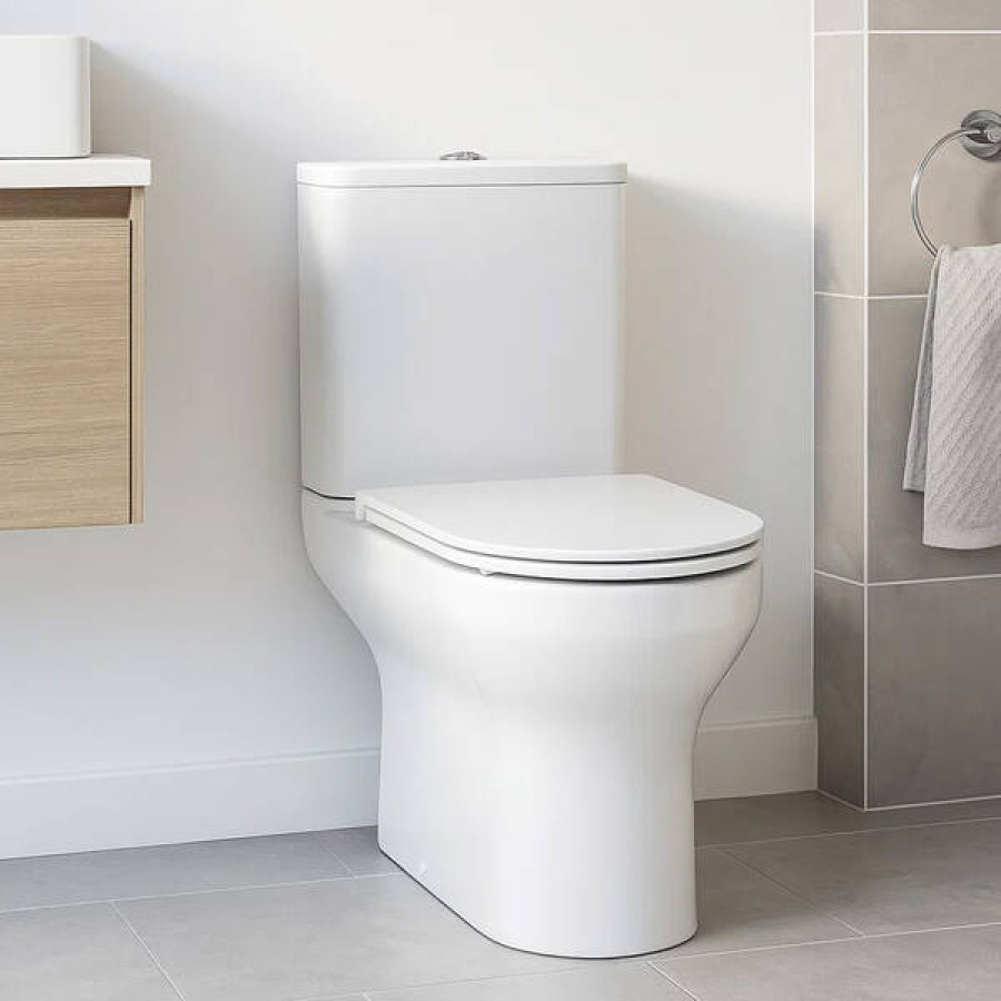 Унитаз-компакт Devit 5810020 Life с крышкой soft-close безобедочный, Vortex Flush, белый (1 сорт) - фото 3