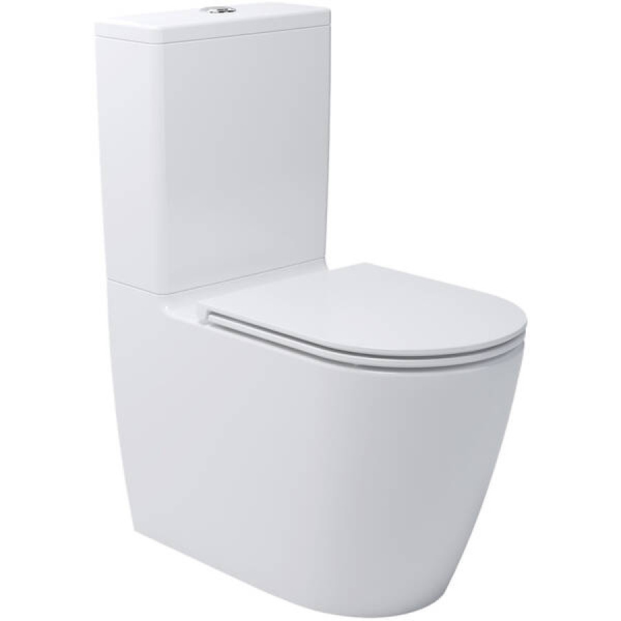 Унитаз-компакт Devit Do It 3010510 безобедочный с крышкой soft-close, Vortex Flush, белый - фото 1