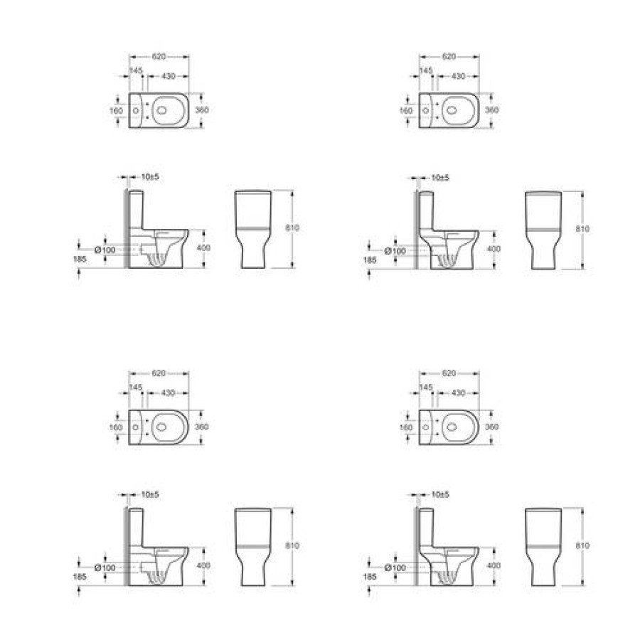 Унитаз компакт Devit Frame 3710020 с крышкой soft-close безобедочный, Vortex Flush, белый - фото 2