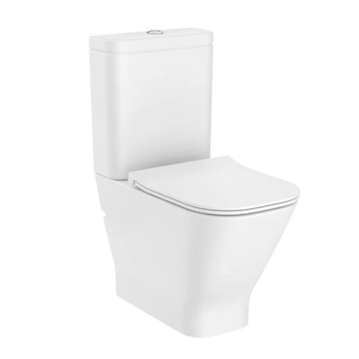 Унитаз-компакт Roca Gap Square Rimless с крышкой soft-close A34273A000+A341470000+A801732001