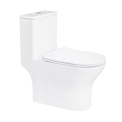 Унитаз-моноблок, Elen Tornado, РР сиденье, 675*370*750