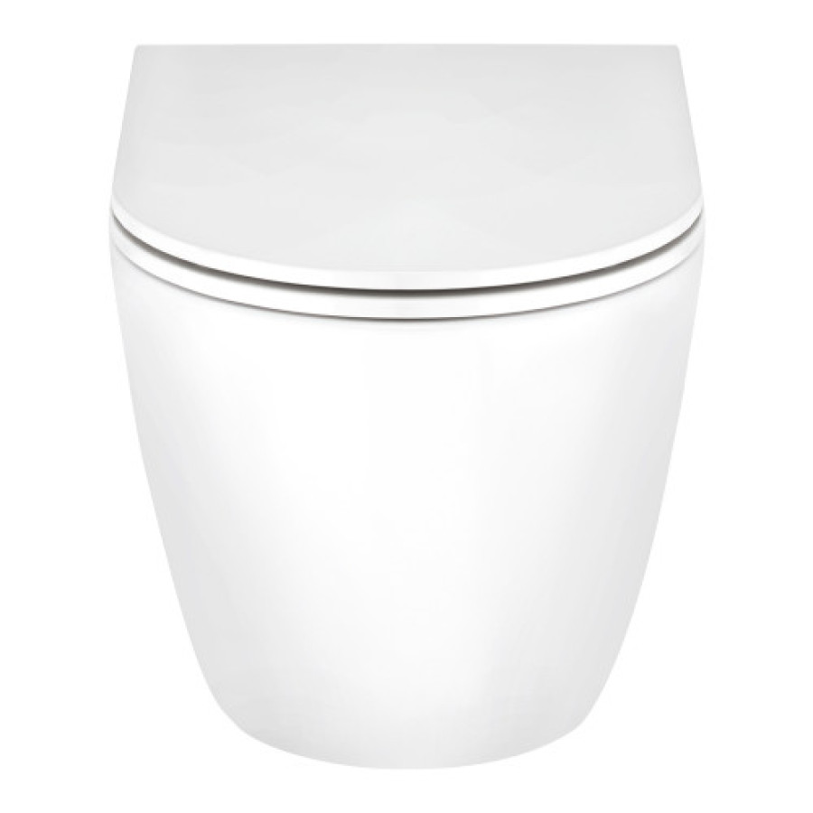 Унитаз напольный Qtap Scorpio Ultra Quiet гор. выпуск, нижний подвод, сиденье Slim Duroplas - фото 2