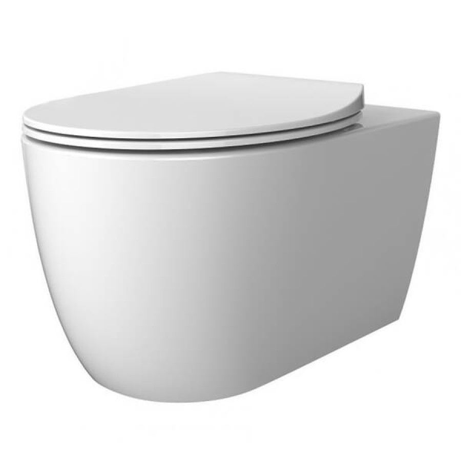 Унитаз подвесной Devit Acqua NEW 3020155 безобедочный с сидением - фото 1