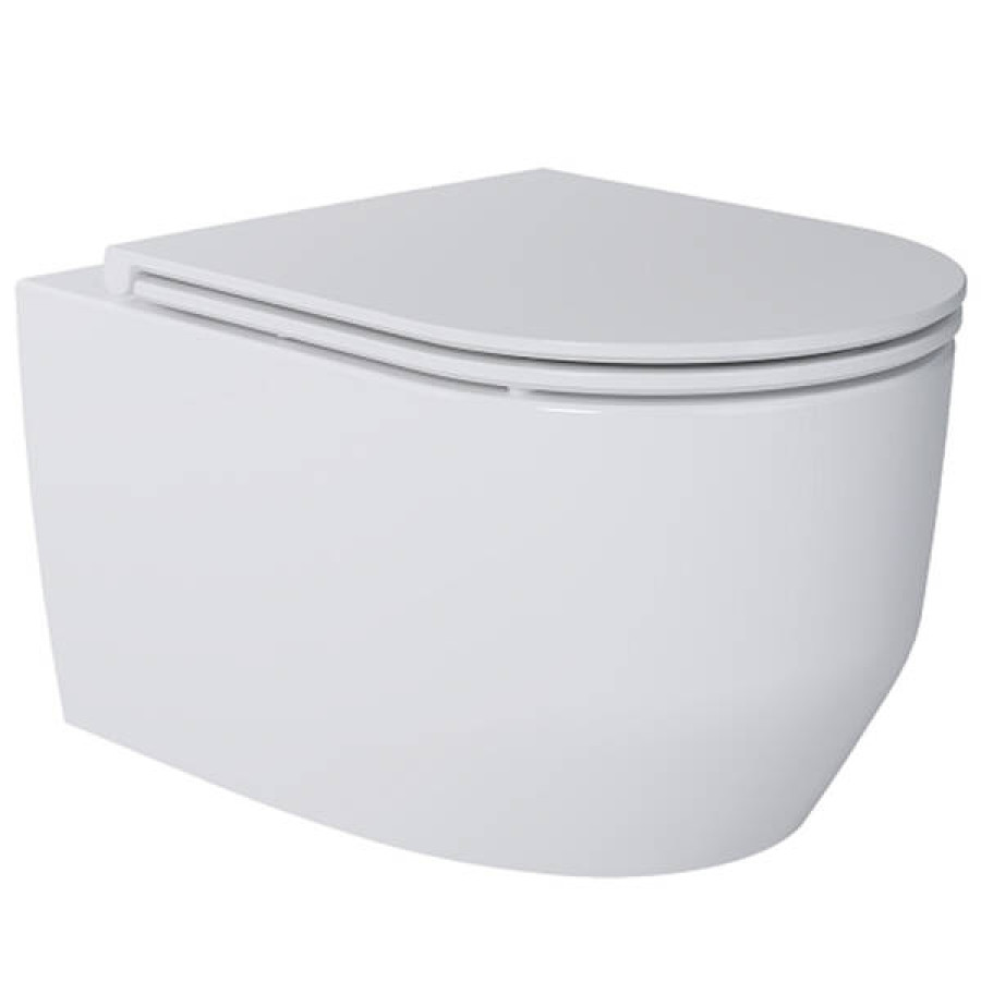 Унитаз подвесной Devit Art 3.0 3030140 безобедочный с крышкой soft-close, Vortex Flush, белый - фото 1